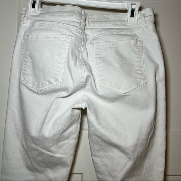 Ann Taylor LOFT White Denim Jeans Skinny Crop Size 27/4 - Picture 4 of 8